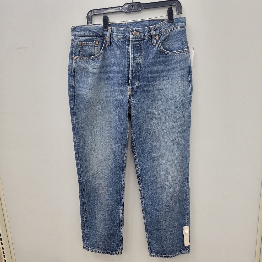 Re/Done Blue Boyfriend Jeans - Picture 3 of 11